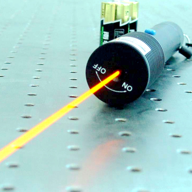(image for) 589nm Portable Yellow Laser Device Amber yellow Laser Pointer Flashlight Torch Pen